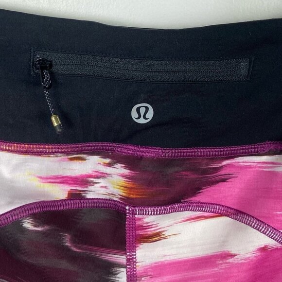 Lululemon Speed Tight Berry Print‎ High Rise Leggings Size 6 Yoga Pants Retro - Picture 7 of 10
